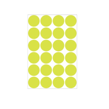 1 Color Coding Dots Chart - Sheet Form